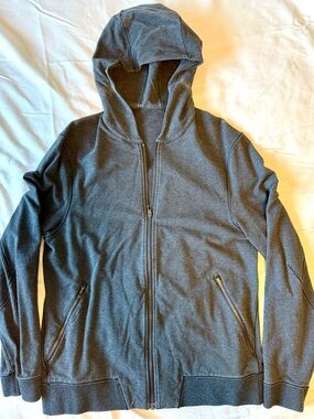 lululemon athletica Men's Full-Zip Hooded Sweater - Charcoal Gray